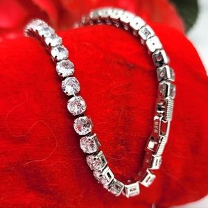 💕Tennis Bracelet silver AAA zirconias